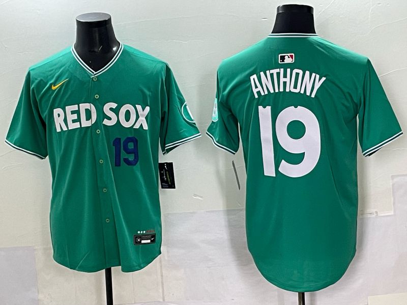 Men 2025 Boston Red Sox #19 Anthony Drak Green Joint Name Nike MLB Jersey 035